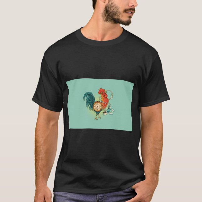 Morgonringning Kaffe Mugg T Shirt (Framsida)