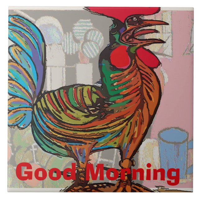 Morgonringning, Tupp, Kakel (Framsidan)