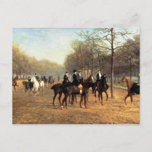 Morgonritten som är rutten ror, Hyde parken, 1894 Vykort