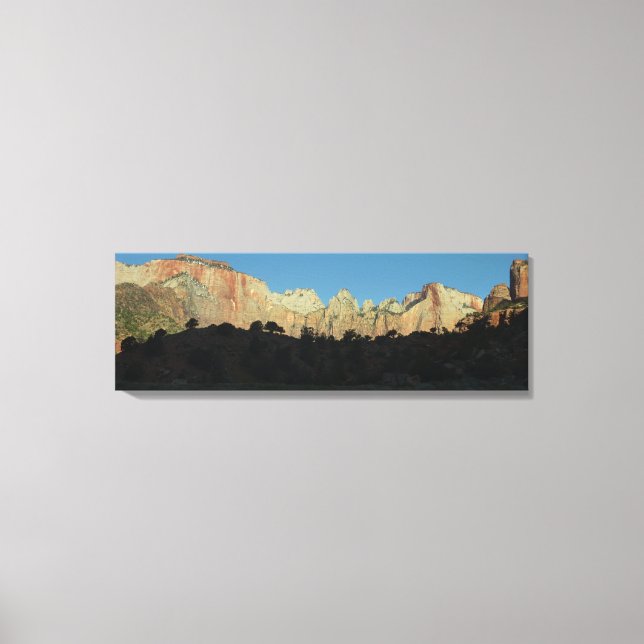 Morgonrött Sten i Zion nationalpark Canvastryck (Framsida)