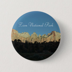 Morgonrött Sten i Zion nationalpark Knapp