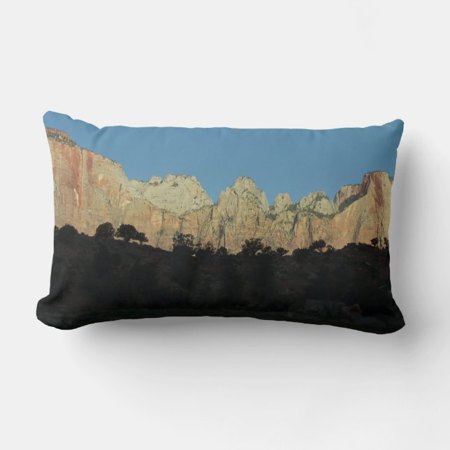 Morgonrött Sten i Zion nationalpark Lumbarkudde (Framsida)