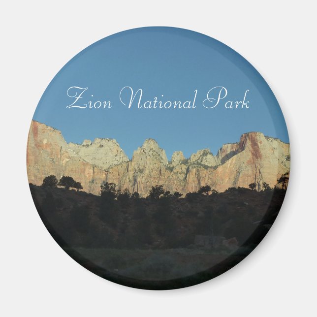 Morgonrött Sten i Zion nationalpark Magnet (Framsidan)