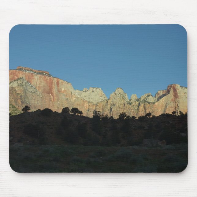 Morgonrött Sten i Zion nationalpark Musmatta (Framsidan)