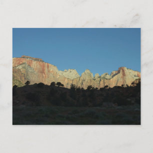 Morgonrött Sten i Zion nationalpark Vykort