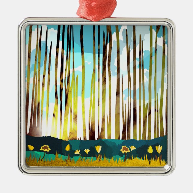 Morgonskogen Julgransprydnad Metall (Framsidan)