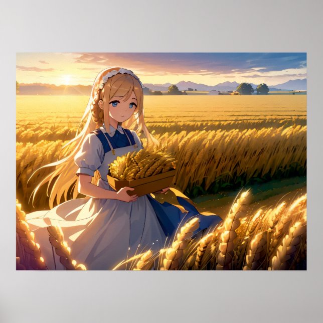 Morgonskörd: Anime Fält Poster (Framsidan)