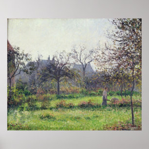 Morgonsol, höst, Eragny, 1897 Poster