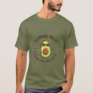 Morgonstämning Avokado Extra Stor Latte T-Shirt