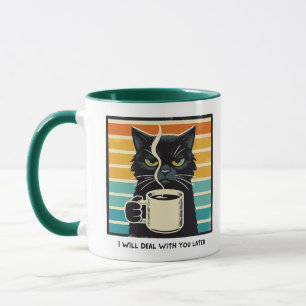 Morgonstämning Katt Kaffe Mugg