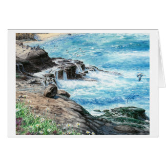 MORGONSTÄNK, LA JOLLA, KALIFORNIEN HÄLSNINGSKORT
