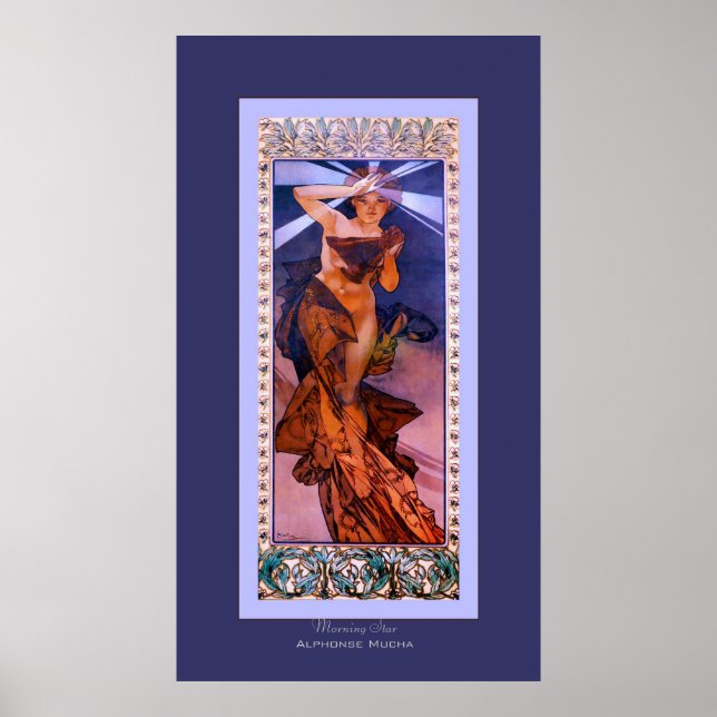 Morgonstjärna ~ Alphonse Mucha Poster (Framsidan)