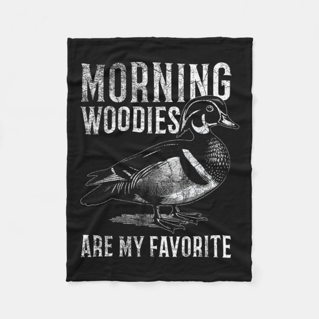 Morgonträden är min favorithumoristiska jakt S Fleecefilt (Framsidan)