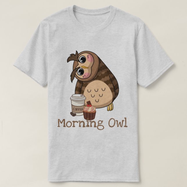 Morgonuggla T-Shirt (Design framsida)