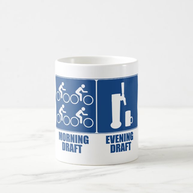 Morgonutkast, kvällsutkast kaffemugg (Center)