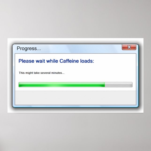 Morgonutskrift Humor Poster (Framsidan)