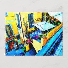 Morgonvy från en Cinque Terre Balcony Vykort