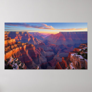 Morgonvy över Grand Canyon Poster