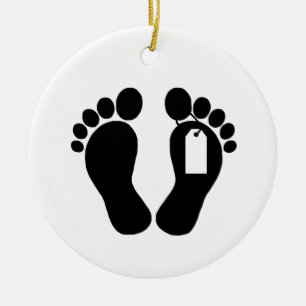Morgue Fee Silhouette med Toe Märkre Ornament