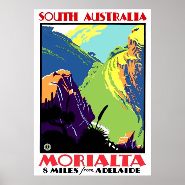 Morialta, 8 miles från Adelaide, South Australia Poster (Framsidan)