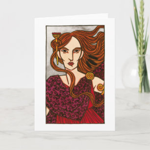 Mórígan-hälsningskort Kort