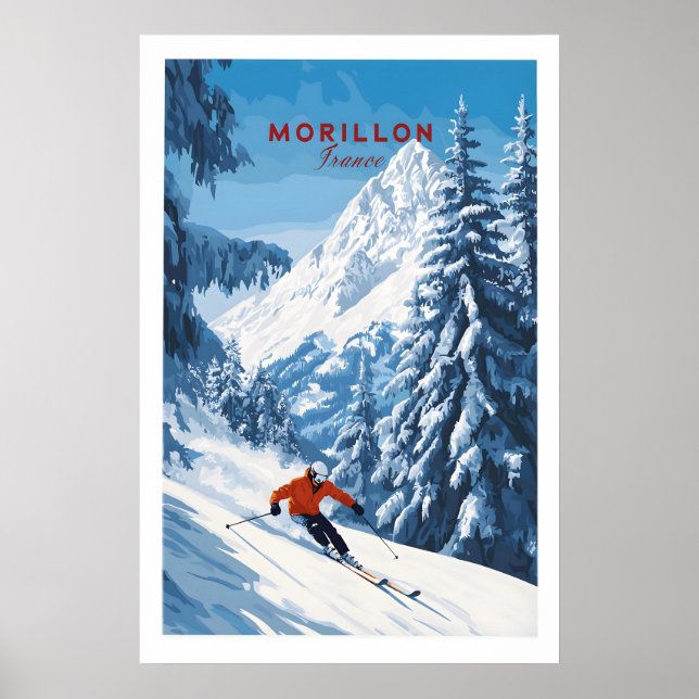 Morillon skidväggskonst poster (Framsidan)