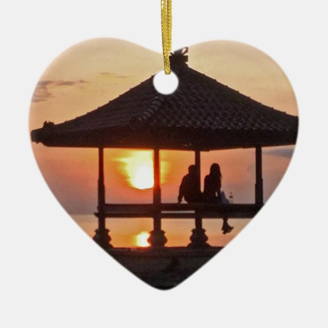 Moring i den Bali ön Julgransprydnad Keramik (Framsidan)