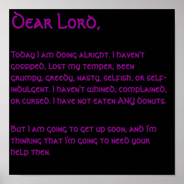 Morining Prayer Poster (Framsidan)