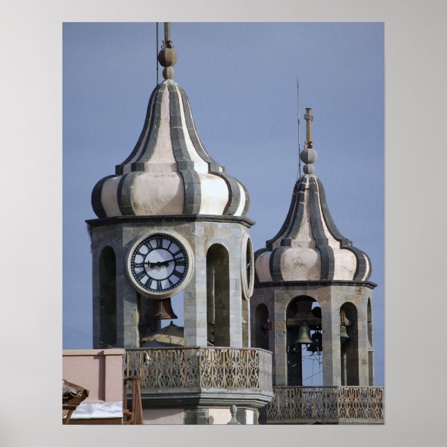 Morisk arkitektur i La Orotava, Teneriffa Poster (Framsidan)