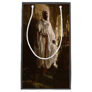 Morisk höuptman Afrikansk konst Målad Porträtt