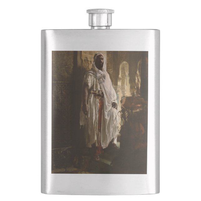 Morisk höuptman Afrikansk konst Målad Porträtt Fickplunta (Framsidan)