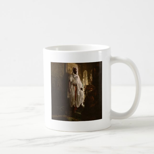 Morisk höuptman Afrikansk konst Målad Porträtt Kaffemugg (Höger)