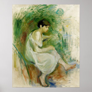 Morisot - Badande i skjorta 1894 Poster