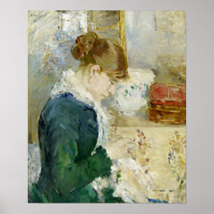 Morisot - Femme kusin (kvinnlig sydd) 1879 Poster