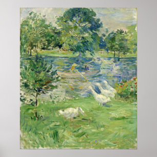 Morisot - flicka i en båt 1889 poster