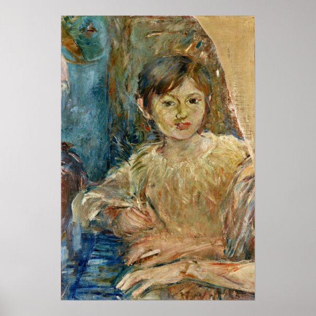 Morisot - Julie Manet Lyssnande 1888 Poster (Framsidan)