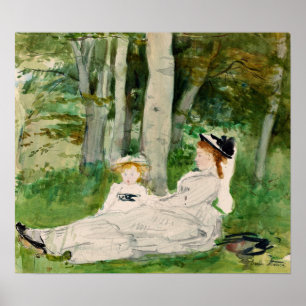 Morisot - Kant of Forest (Edma and Jeanne) 1872 Poster