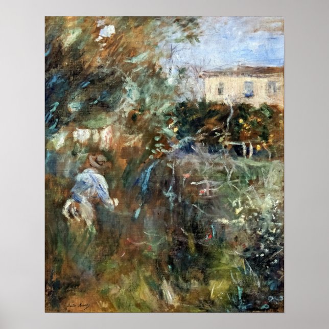 Morisot - Kvinnor i trädgården 1882 Poster (Framsidan)