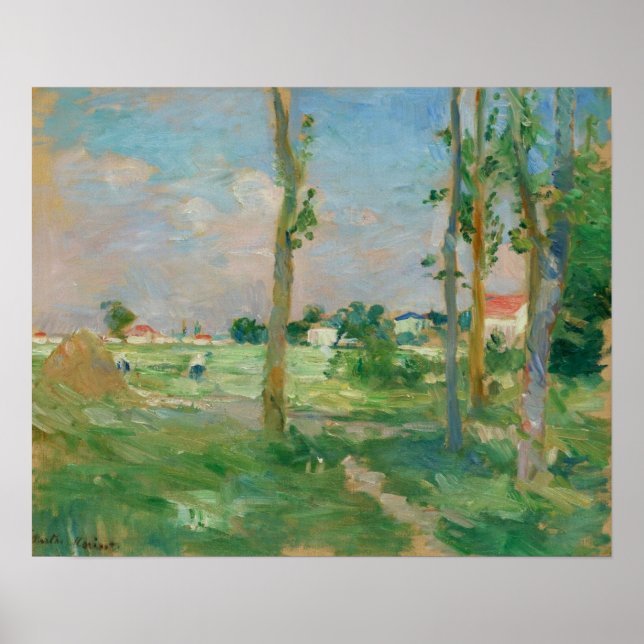 Morisot - Landskap Av La Creuse 1882 Poster (Framsidan)