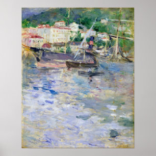 Morisot - Nice-hamn Poster