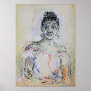 Morisot - Paule Gobillard in Prom-resans 1887 Poster