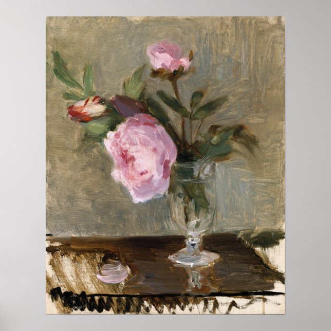 Morisot - Peonies 1869 Poster (Framsidan)