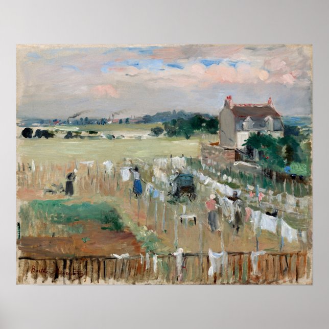 Morisot - Tvätt 1875 Poster (Framsidan)