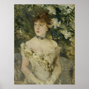 Morisot - Ung kvinna iklädd för balen 1879 Poster