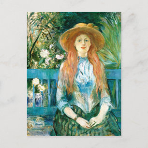 Morisot - Unga flicka i en park Vykort