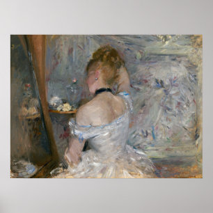 Morisot - Unga kvinnor på hennes toalett 1880 Poster