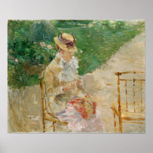 Morisot - Unga kvinnor som seglar i trädgården 188 Poster