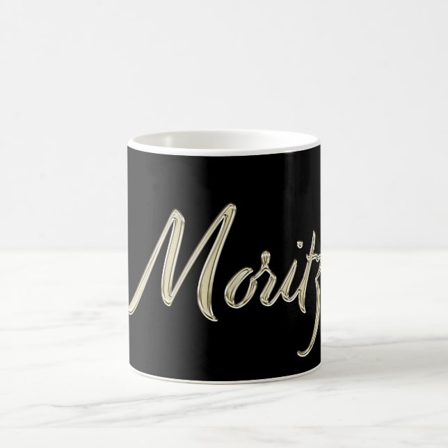 Moritz Name whitegold Tasse Teetasse Kaffeetasse Kaffemugg (Center)