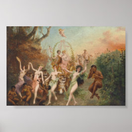Moritz Stifter Faunernas och nymfernas fest Affisc Poster
