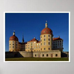 Moritzburg Castle, Sachsen, Tyskland Poster